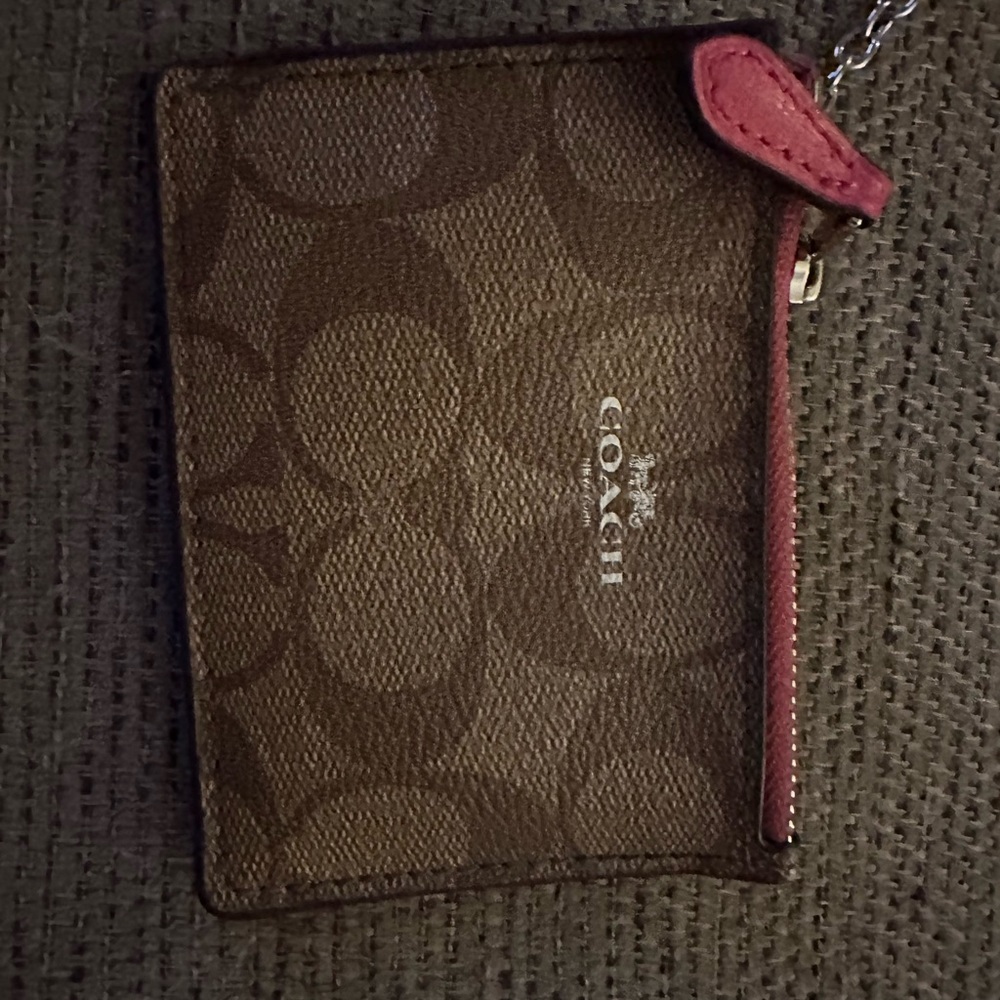 Coach keychain card holder
